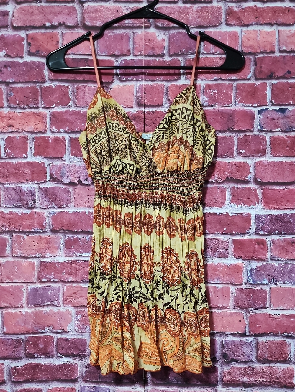 Womens Vintage Funkadelic Bohemien Chic Paisley Tank Top Size M
